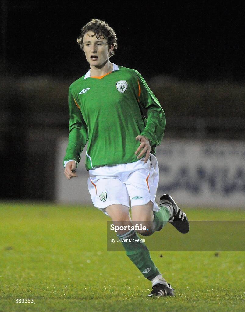 26 November 2009; Kieran Sadlier, Republic of Ireland. U16 International Friendly, Republic of Ireland v Czech Republic, Kingspan Century Park, Monaghan. Picture credit: Oliver McVeigh / SPORTSFILE