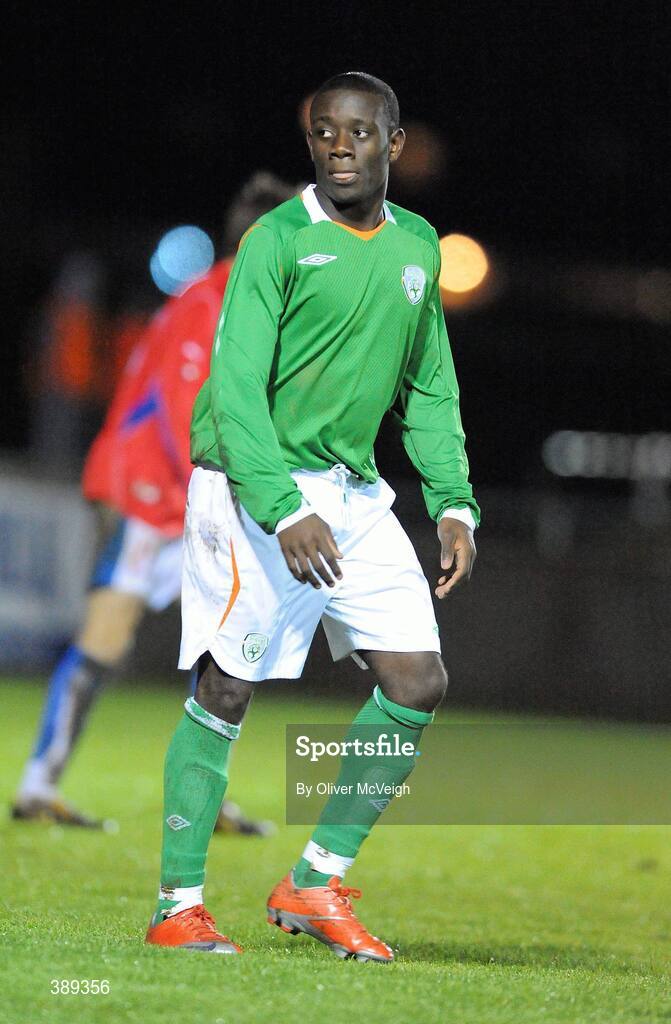 26 November 2009; Carel Tiofack, Republic of Ireland. U16 International Friendly, Republic of Ireland v Czech Republic, Kingspan Century Park, Monaghan. Picture credit: Oliver McVeigh / SPORTSFILE