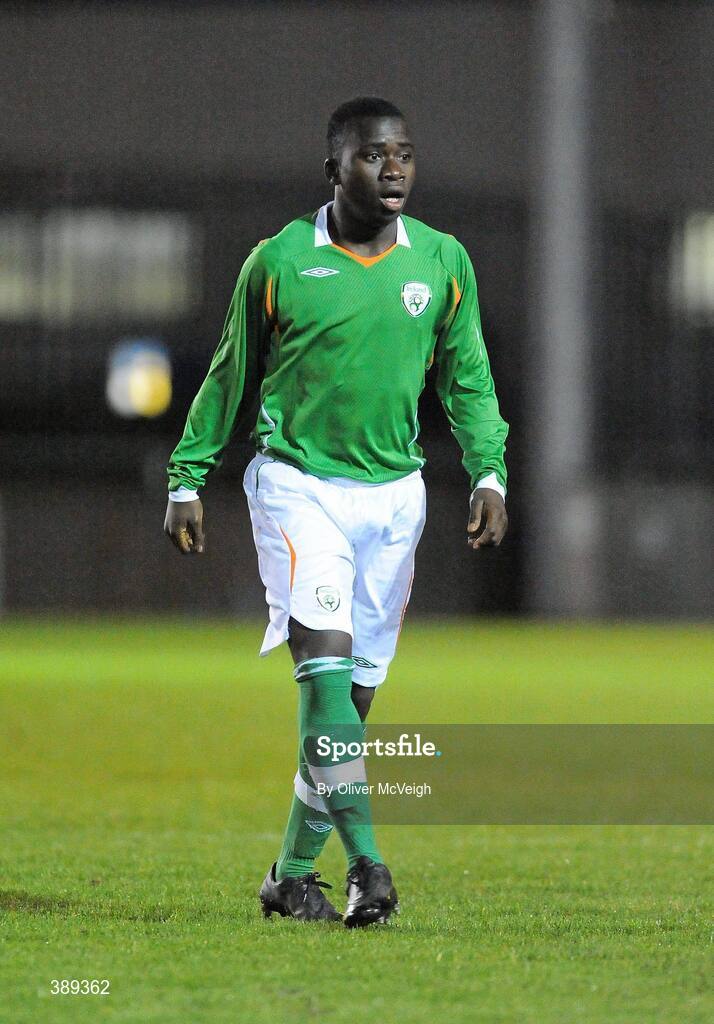26 November 2009; Sami Ade Osobe, Republic of Ireland. U16 International Friendly, Republic of Ireland v Czech Republic, Kingspan Century Park, Monaghan. Picture credit: Oliver McVeigh / SPORTSFILE