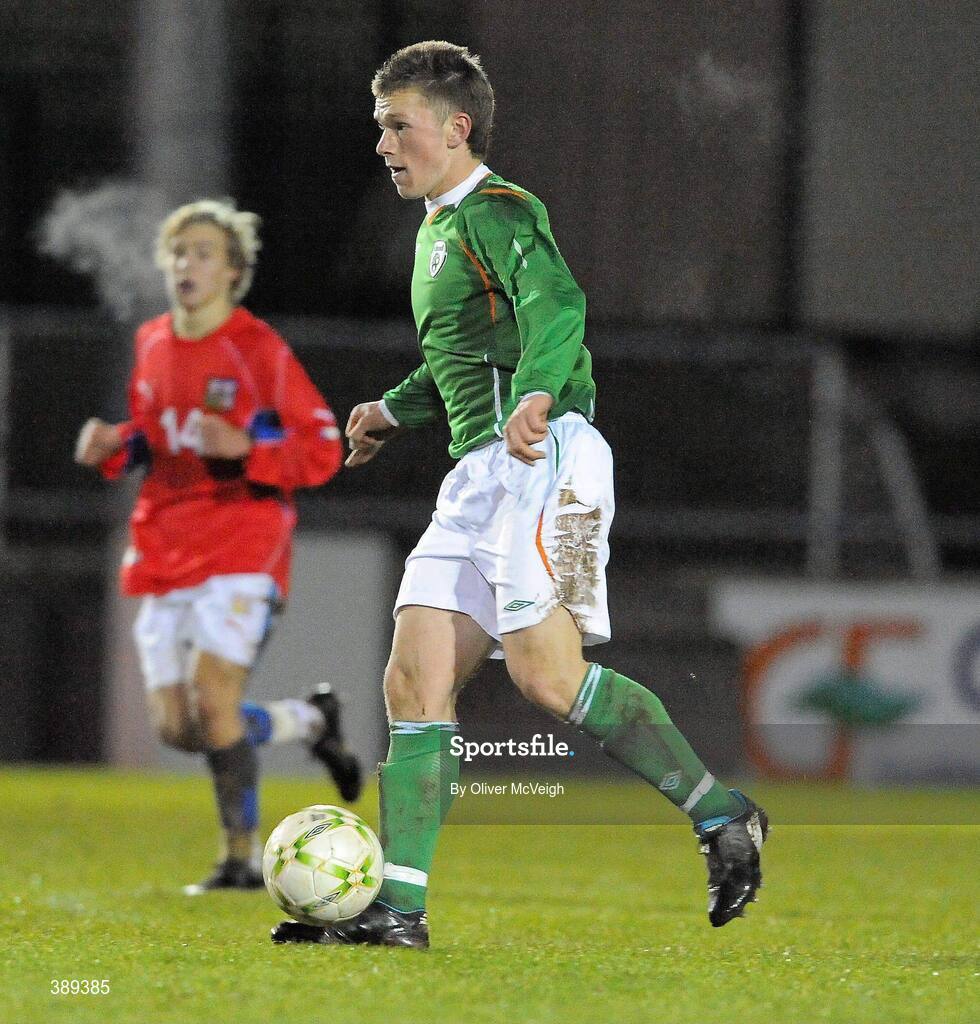 26 November 2009; Kealan Dillon, Republic of Ireland. U16 International Friendly, Republic of Ireland v Czech Republic, Kingspan Century Park, Monaghan. Picture credit: Oliver McVeigh / SPORTSFILE