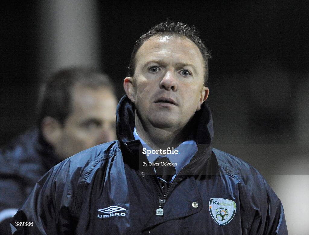 26 November 2009; Republic of Ireland manager John Morling. U16 International Friendly, Republic of Ireland v Czech Republic, Kingspan Century Park, Monaghan. Picture credit: Oliver McVeigh / SPORTSFILE
