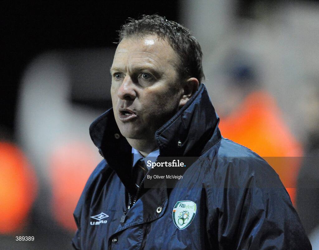 26 November 2009; Republic of Ireland manager John Morling. U16 International Friendly, Republic of Ireland v Czech Republic, Kingspan Century Park, Monaghan. Picture credit: Oliver McVeigh / SPORTSFILE