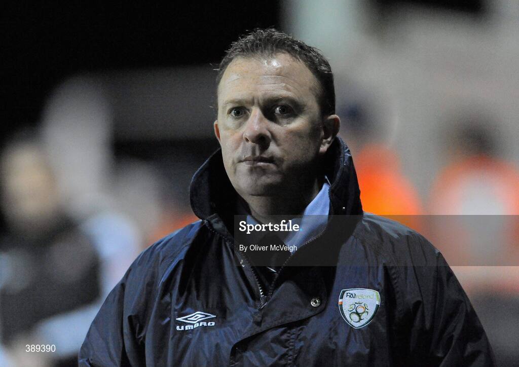 26 November 2009; Republic of Ireland manager John Morling. U16 International Friendly, Republic of Ireland v Czech Republic, Kingspan Century Park, Monaghan. Picture credit: Oliver McVeigh / SPORTSFILE
