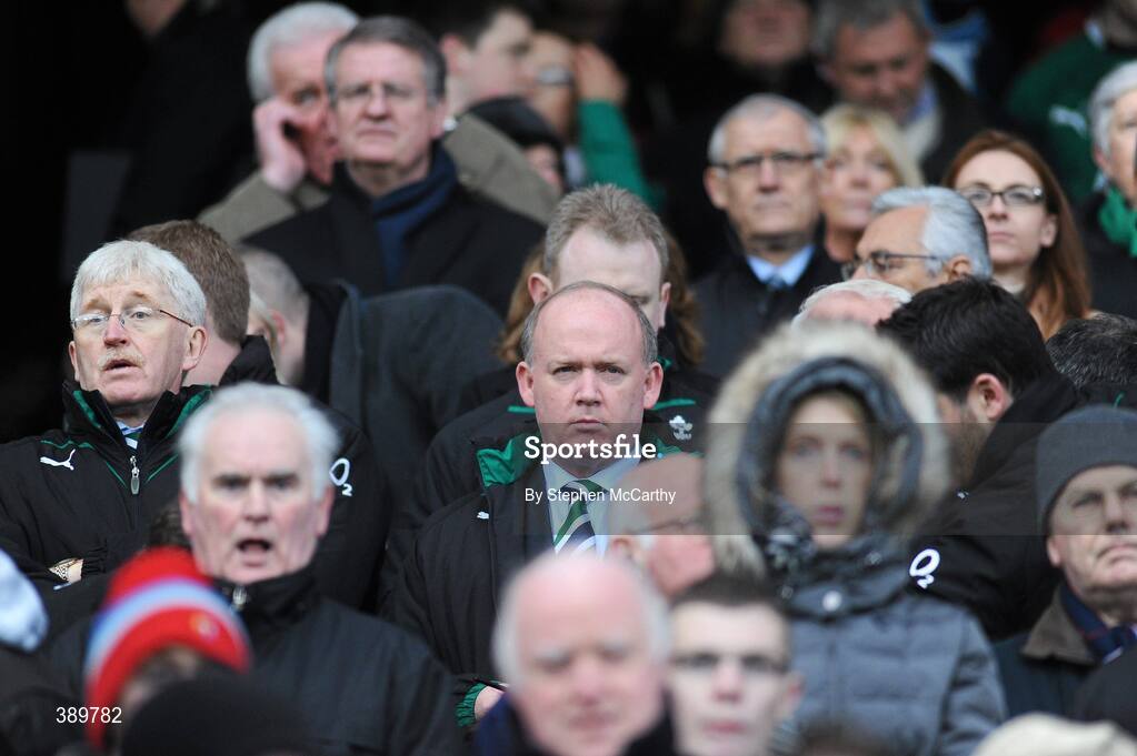 28 November 2009; Ireland head coach Declan Kidney. Autumn International Guinness Series 2009, Ireland v South Africa, Croke Park, Dublin. Picture credit: Stephen McCarthy / SPORTSFILE