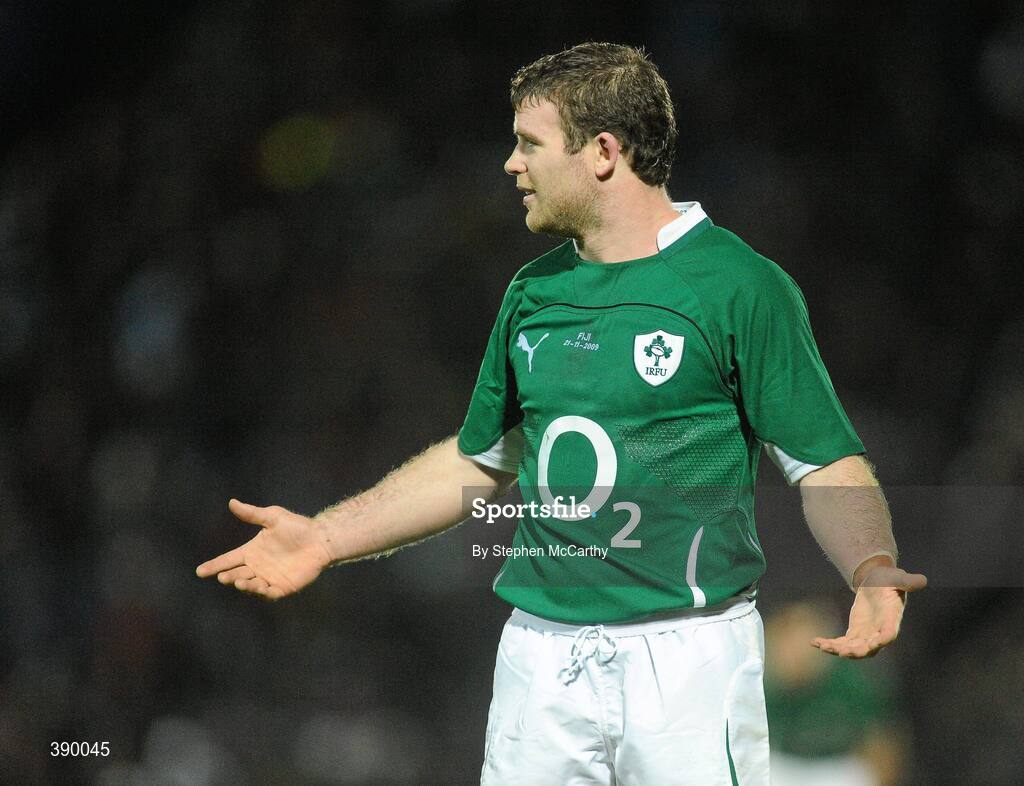 21 November 2009; Gordon D'Arcy, Ireland. Autumn International Guinness Series 2009, Ireland v Fiji, Royal Dublin Society, Ballsbridge, Dublin. Picture credit: Stephen McCarthy / SPORTSFILE