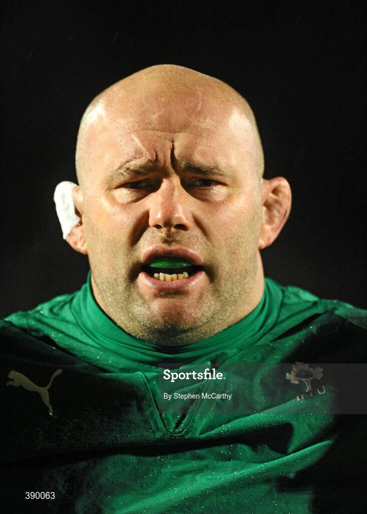 21 November 2009; John Hayes, Ireland. Autumn International Guinness Series 2009, Ireland v Fiji, Royal Dublin Society, Ballsbridge, Dublin. Picture credit: Stephen McCarthy / SPORTSFILE
