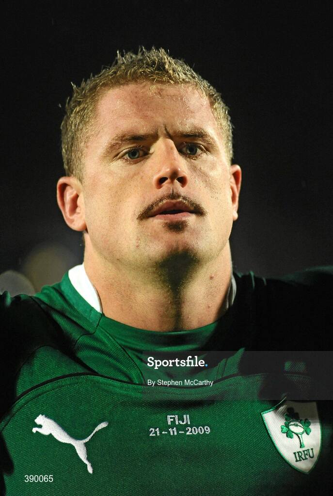 21 November 2009; Jamie Heaslip, Ireland. Autumn International Guinness Series 2009, Ireland v Fiji, Royal Dublin Society, Ballsbridge, Dublin. Picture credit: Stephen McCarthy / SPORTSFILE