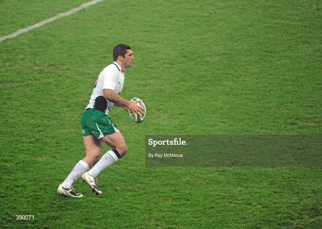 28 November 2009; Rob Kearney, Ireland. Autumn International Guinness Series 2009, Ireland v South Africa, Croke Park, Dublin. Picture credit: Ray McManus / SPORTSFILE