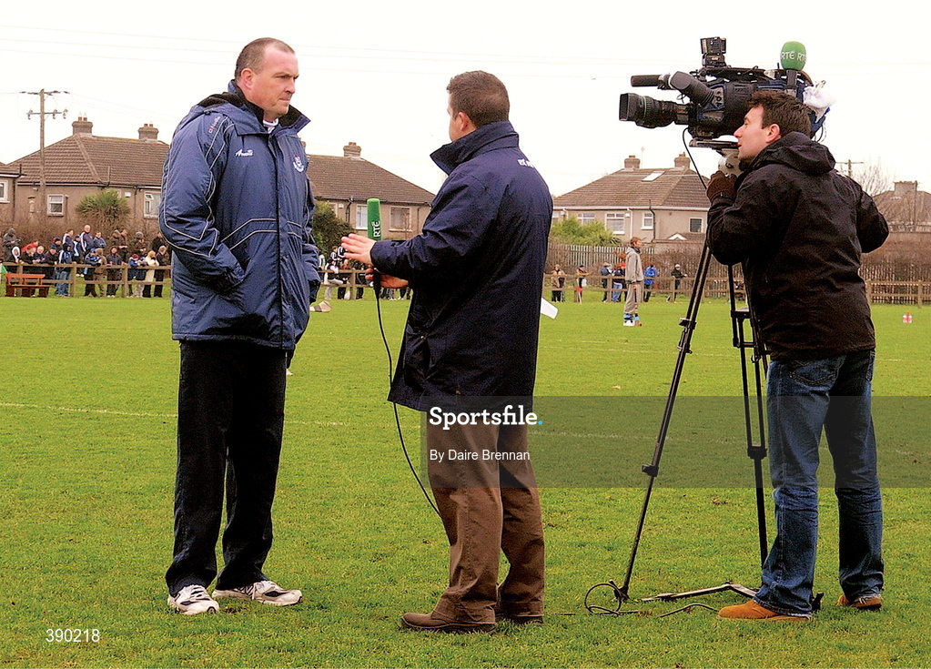 1 January 2009; Everything begins somewhere. The new era for Dublin football and hurling began in Kilbarrack on a cold January afternoon. Pat Gilroy took the tiller for the county footballers. Picture credit: Daire Brennan / SPORTSFILE            This image may be reproduced free of charge when used in conjunction with a review of the book "A Season of Sundays 2009". All other usage © SPORTSFILE