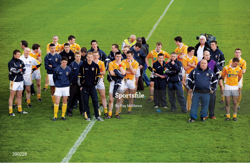 25 April 2009; Just ask the defeated Antrim side who would go on to a surprise Ulster final appearance in the summer. Picture credit: Ray McManus / SPORTSFILE      This image may be reproduced free of charge when used in conjunction with a review of the book "A Season of Sundays 2009". All other usage © SPORTSFILE