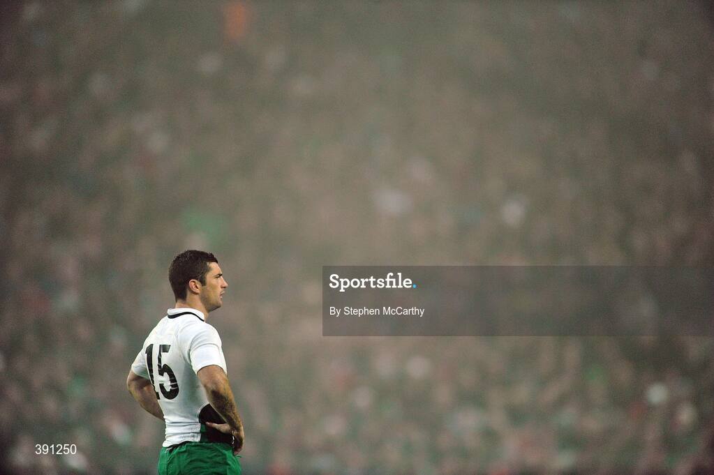 28 November 2009; Rob Kearney, Ireland. Autumn International Guinness Series 2009, Ireland v South Africa, Croke Park, Dublin. Picture credit: Stephen McCarthy / SPORTSFILE