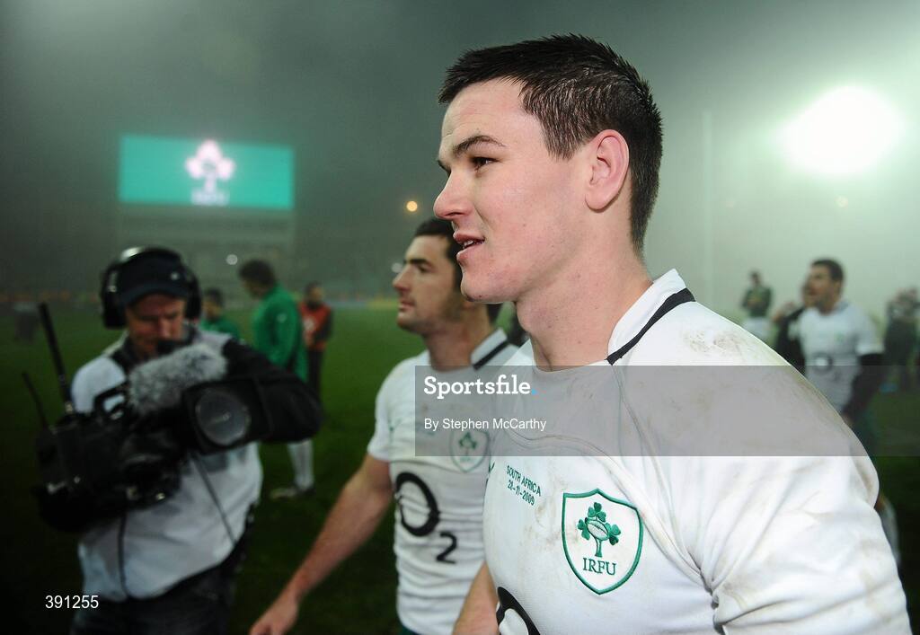 28 November 2009; Jonathan Sexton, Ireland, leaves the pitch after the game. Autumn International Guinness Series 2009, Ireland v South Africa, Croke Park, Dublin. Picture credit: Stephen McCarthy / SPORTSFILE