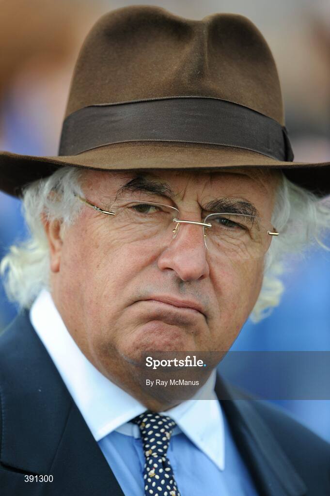 5 September 2009; John Magnier ahead of the Tattersalls Millions Irish Champion Stakes. Leopardstown Racecourse, Dublin. Picture credit: Ray McManus / SPORTSFILE