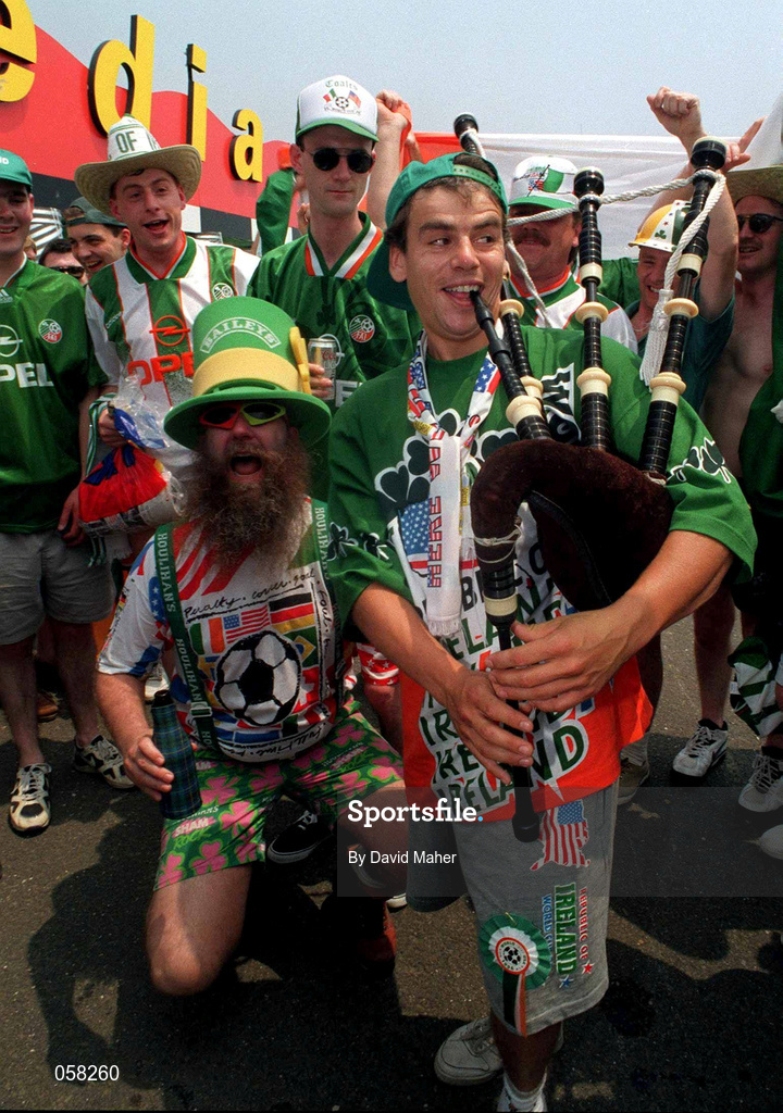24 June 1994; Ireland soccer fans before the FIFA World Cup 1994 Group E match between Mexico and Republic of Ireland at the Citrus Bowl in Orlando, Florida, USA. Photo by David Maher/Sportsfile