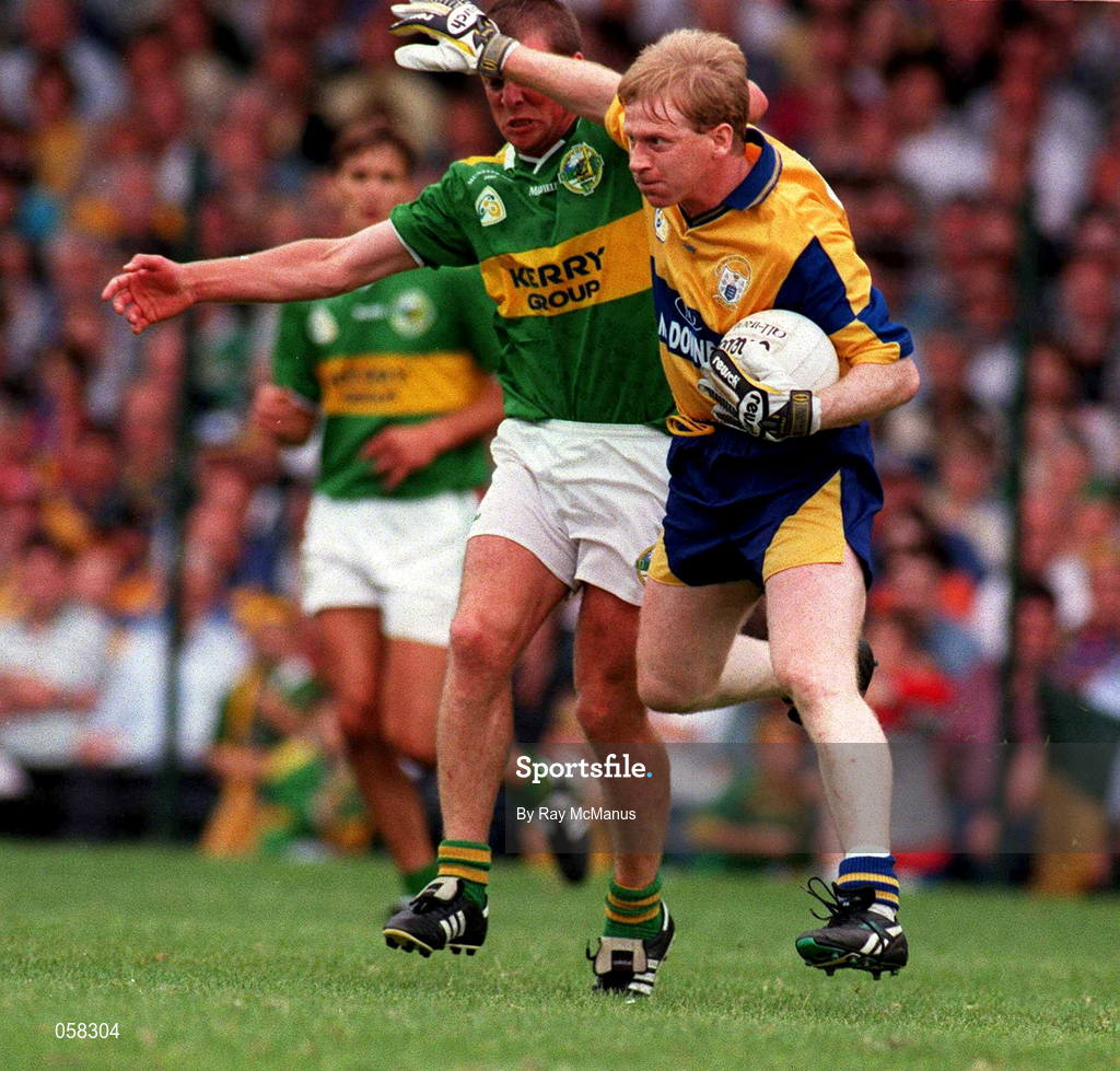 20 July 1997; Frankie Griffin of Clare during the Bank of Ireland Munster Senior Football Championship Final match between Kerry and Clare at the Gaelic Grounds in Limerick. Photo by Ray McManus/Sportsfile