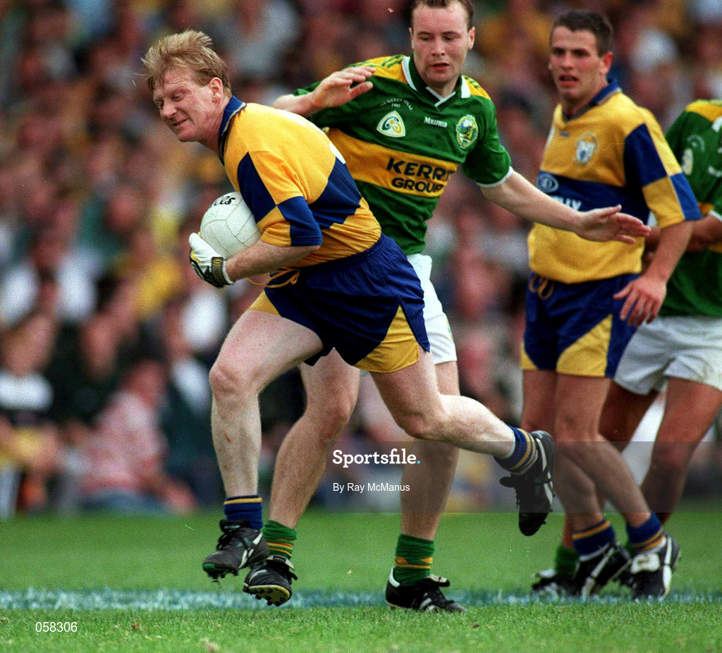 20 July 1997; Frankie Griffin of Clare during the Bank of Ireland Munster Senior Football Championship Final match between Kerry and Clare at the Gaelic Grounds in Limerick. Photo by Ray McManus/Sportsfile