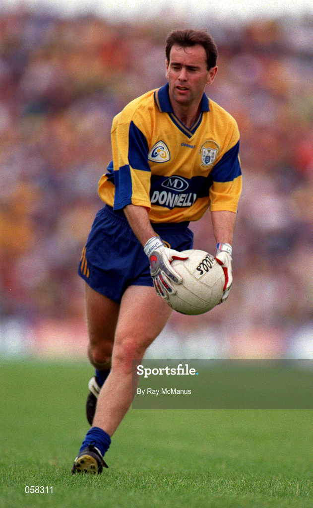 20 July 1997; John Enright of Clare during the Bank of Ireland Munster Senior Football Championship Final match between Kerry and Clare at the Gaelic Grounds in Limerick. Photo by Ray McManus/Sportsfile