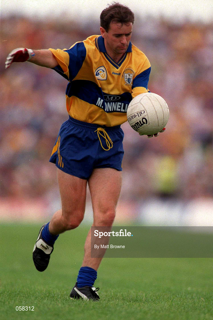 20 July 1997; John Enright of Clare during the Bank of Ireland Munster Senior Football Championship Final match between Kerry and Clare at the Gaelic Grounds in Limerick. Photo by Matt Browne/Sportsfile