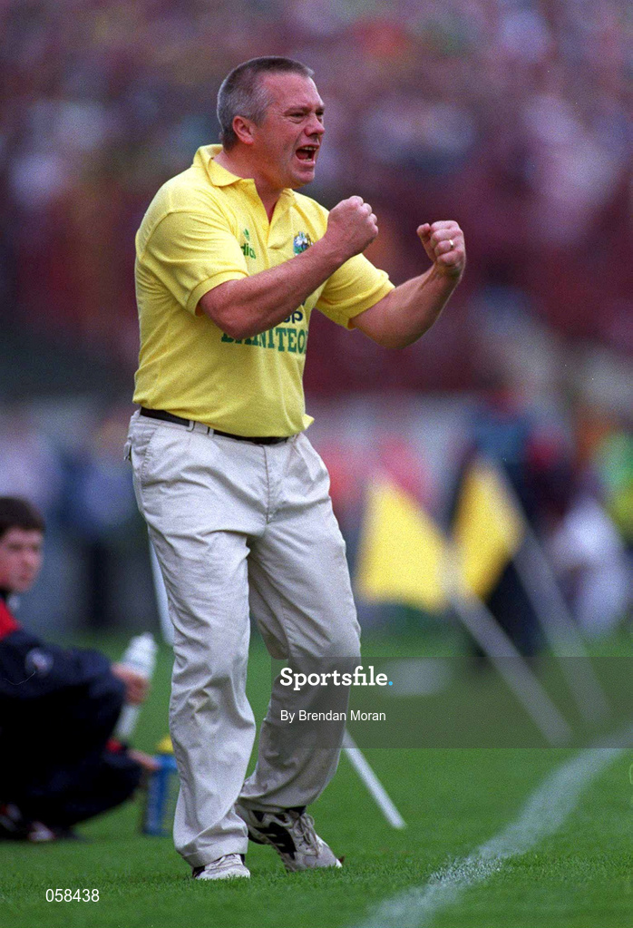28 September 1997; Kerry manager Páidí Ó Sé during the Bank of Ireland All-Ireland Senior Football Championship Final between Kerry and Mayo at Croke Park in Dublin. Photo by Brendan Moran/Sportsfile