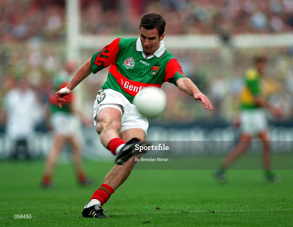 28 September 1997; Maurice Sheridan of Mayo during the Bank of Ireland All-Ireland Senior Football Championship Final between Kerry and Mayo at Croke Park in Dublin. Photo by Brendan Moran/Sportsfile