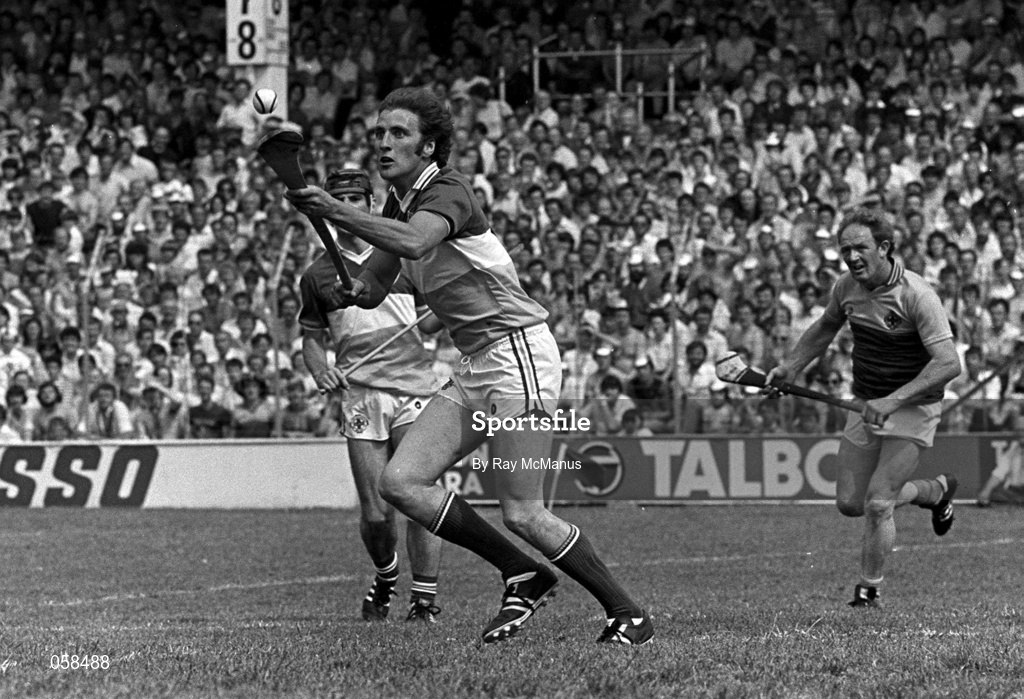 27 August 1985; Eugene Coughlan, Offaly, Hurling. Picture credit; Ray McManus/SPORTSFILE