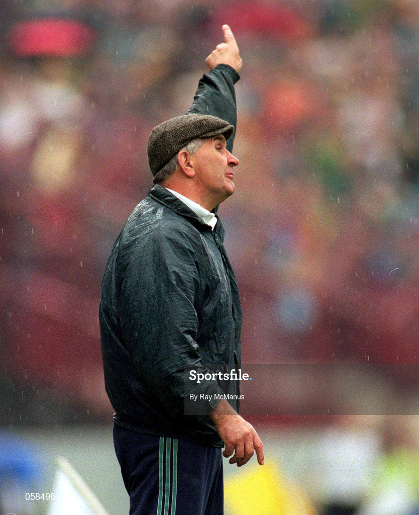 20 July 1997; Kildare manager Mick O'Dwyer during the Leinster GAA Senior Football Championship Semi-Final Second Replay match between Meath and Kildare at Croke Park in Dublin. Photo by Ray McManus/Sportsfile