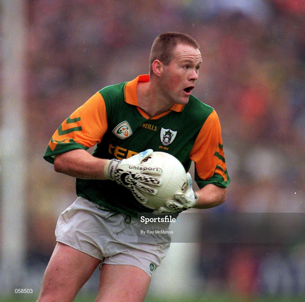 3 August 1997; Jimmy McGuinness of Meath during the Leinster GAA Senior Football Championship Semi-Final Second Replay match between Meath and Kildare at Croke Park in Dublin. Photo by Ray McManus/Sportsfile