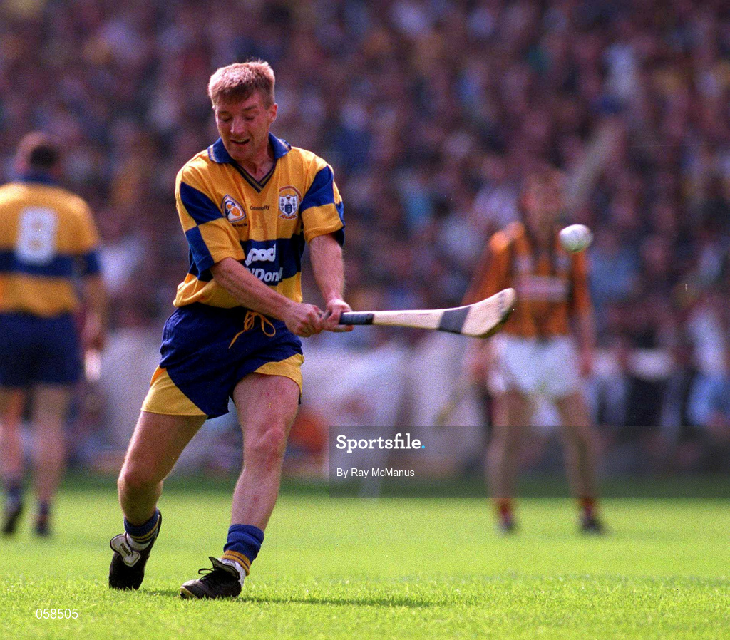 10 August 1997; Jamesie O'Connor of Clare during the Guinness All-Ireland Senior Hurling Championship Semi-Final match between Clare and Kilkenny at Croke Park in Dublin. Photo by Ray McManus/Sportsfile