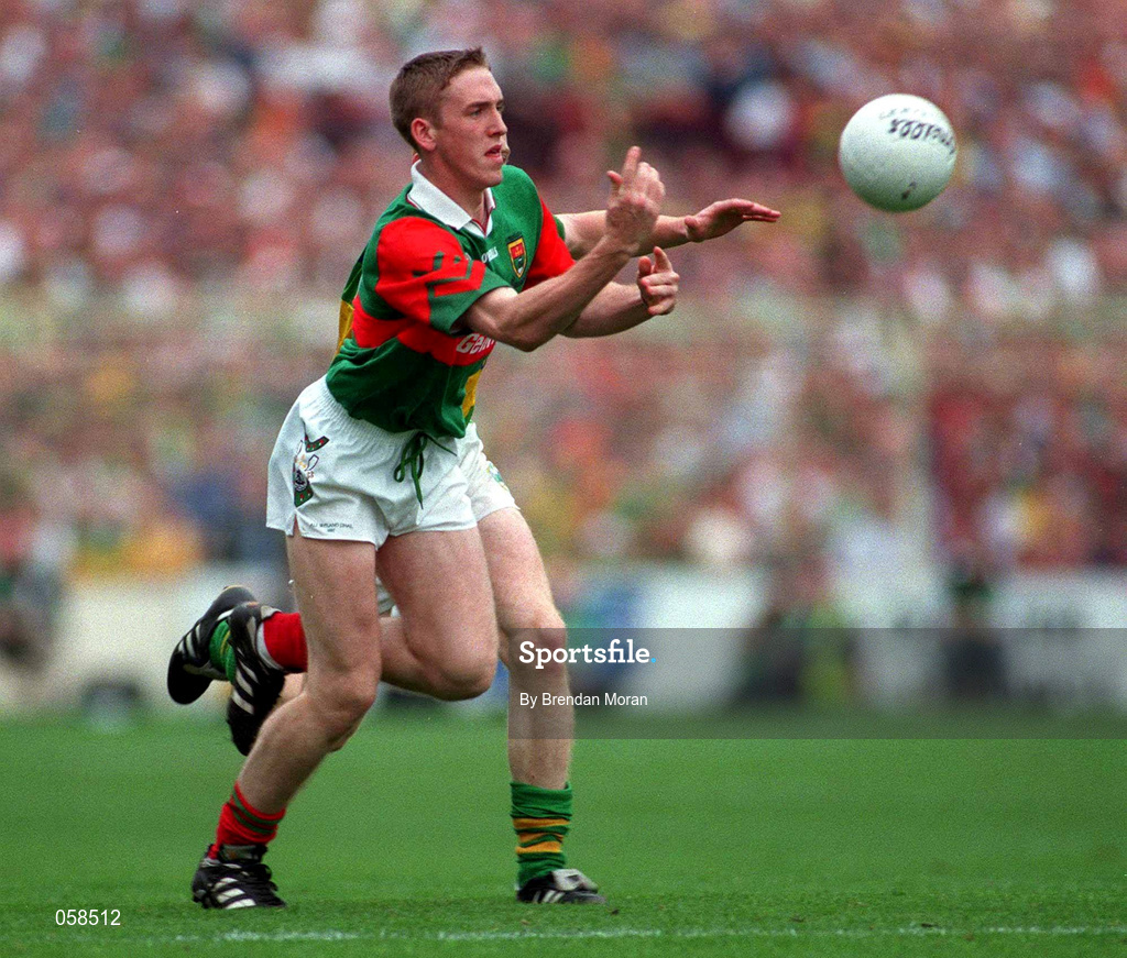 28 September 1997; David Heaney of Mayo during the Bank of Ireland All-Ireland Senior Football Championship Final between Kerry and Mayo at Croke Park in Dublin. Photo by Brendan Moran/Sportsfile