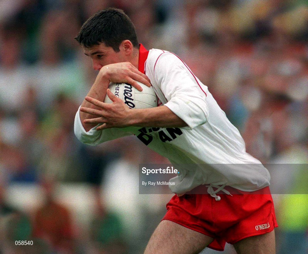 28 September 1997; Ciarán Gourley of Tyrone during the All-Ireland Minor Football Championship Final match between Laois and Tyrone at Croke Park in Dublin. Photo by Ray McManus/Sportsfile