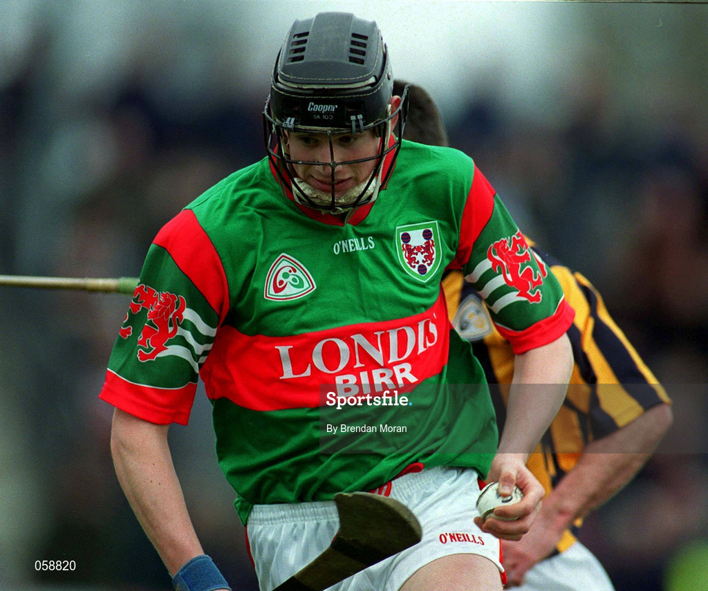 25 March 2001; Rory Hannify of Birr during the Offaly County Senior Hurling Championship Final match between Birr and Seir Kieran at St Brendan's Park in Birr, Offaly. Photo by Brendan Moran/Sportsfile