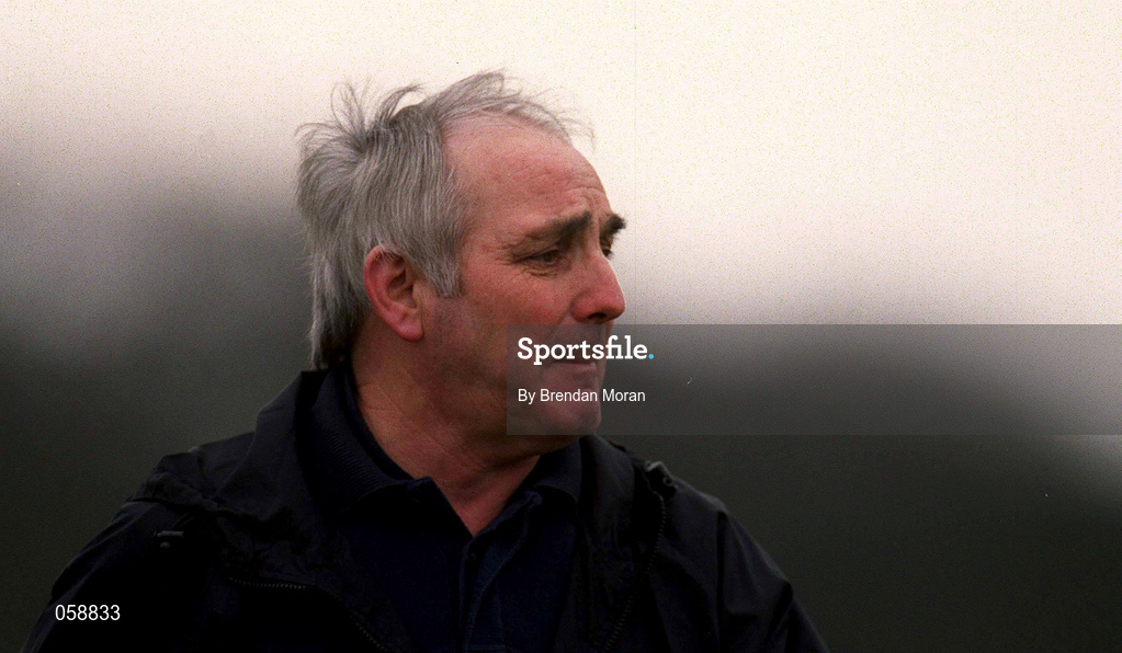 25 March 2001; Birr manager Pa Joe Whelahan during the Offaly County Senior Hurling Championship Final match between Birr and Seir Kieran at St Brendan's Park in Birr, Offaly. Photo by Brendan Moran/Sportsfile