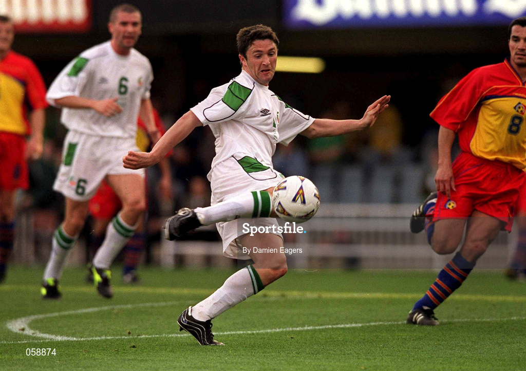 28 March 2001; Robbie Keane of Republic of Ireland during the 2002 FIFA World Cup Qualifier match between Andorra and Republic of Ireland at the Mini Estadi in Barcelona, Spain. Photo by Damien Eagers/Sportsfile