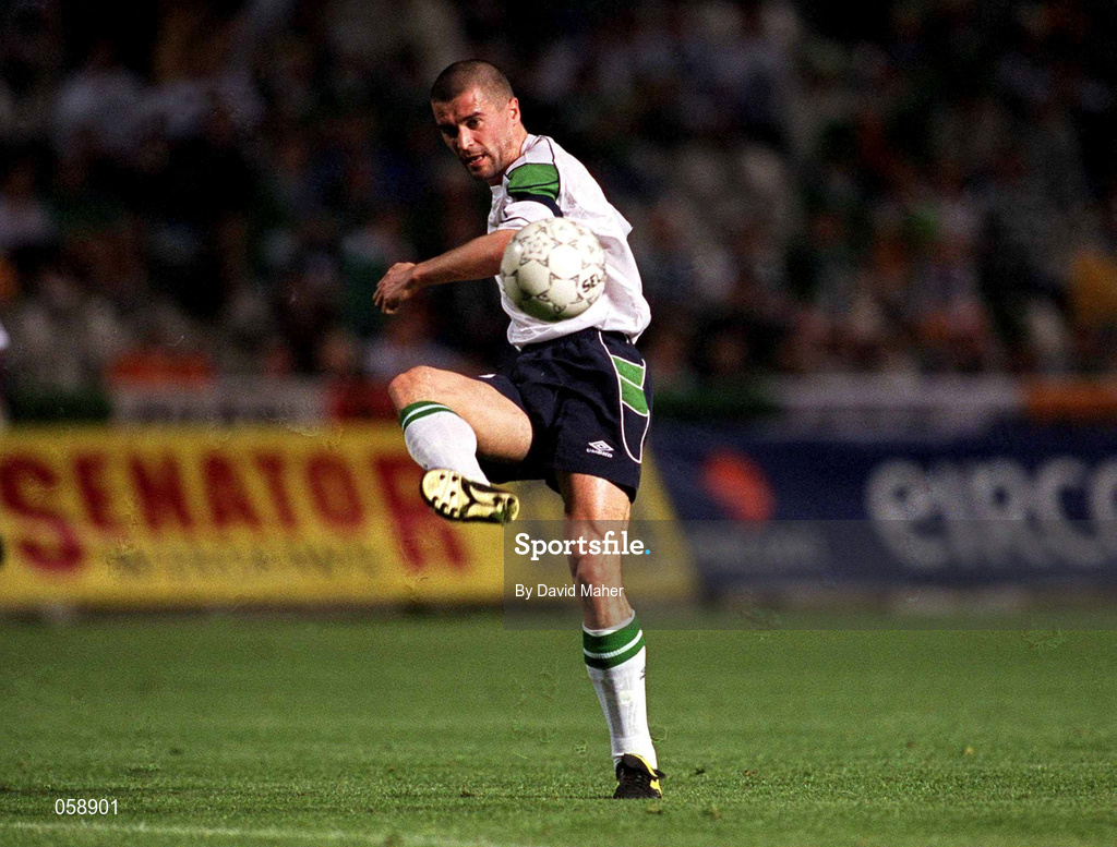 24 March 2001; Roy Keane of Republic of Ireland during the 2002 FIFA World Cup Qualification Group 2 match between Cyprus and Republic of Ireland at GSP Stadium in Nicosia, Cyprus. Photo by David Maher/Sportsfile