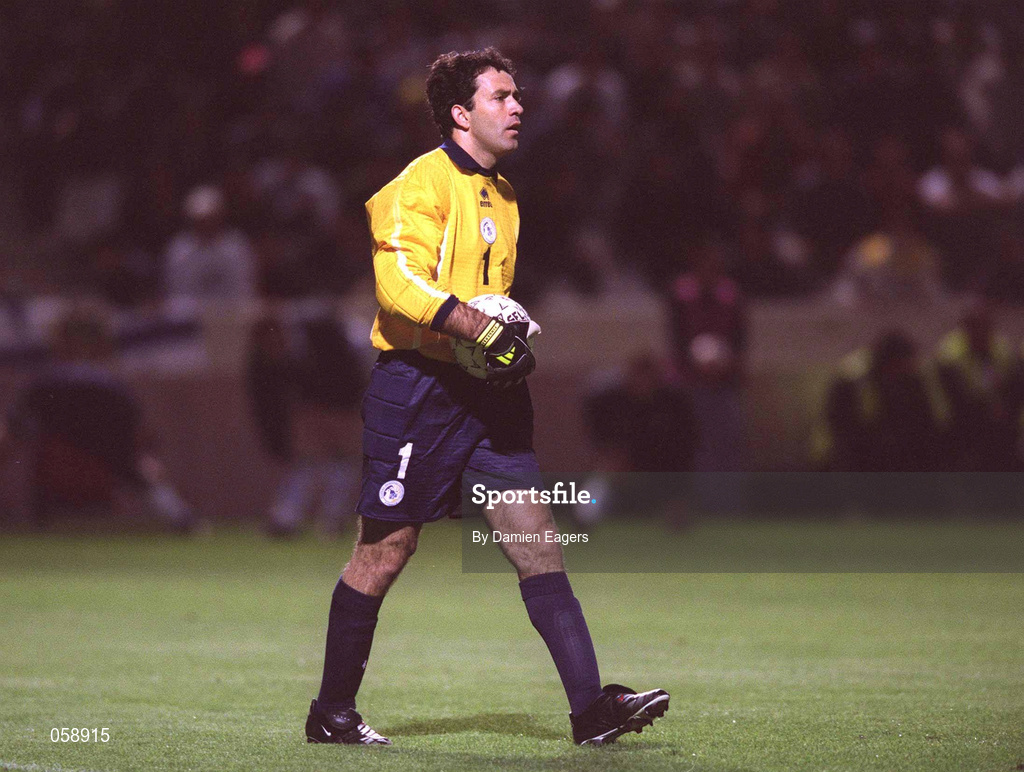 24 March 2001; Cyprus goalkeeper Nikos Panayiotou during the 2002 FIFA World Cup Qualification Group 2 match between Cyprus and Republic of Ireland at GSP Stadium in Nicosia, Cyprus. Photo by Damien Eagers/Sportsfile