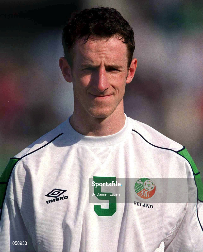 23 March 2001; Andy O'Brien of Republic of Ireland before the UEFA European U21 Championship Qualification Group 2 game between Cyprus and Republic of Ireland at the GSZ Stadium in Larnaca, Cyprus. Photo by Damien Eagers/Sportsfile
