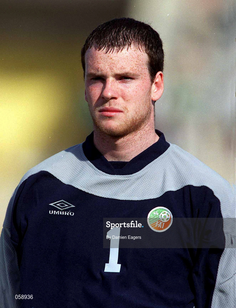 23 March 2001; Joe Murphy of Republic of Ireland before the UEFA European U21 Championship Qualification Group 2 game between Cyprus and Republic of Ireland at the GSZ Stadium in Larnaca, Cyprus. Photo by Damien Eagers/Sportsfile