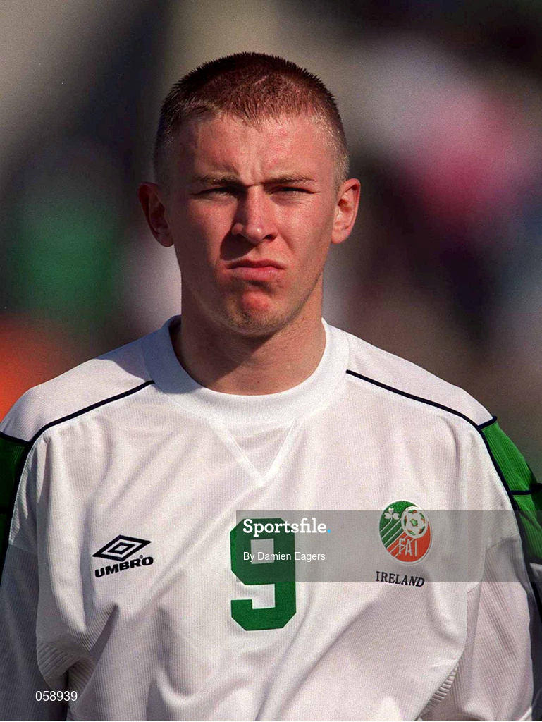 23 March 2001; Richie Foran of Republic of Ireland before the UEFA European U21 Championship Qualification Group 2 game between Cyprus and Republic of Ireland at the GSZ Stadium in Larnaca, Cyprus. Photo by Damien Eagers/Sportsfile