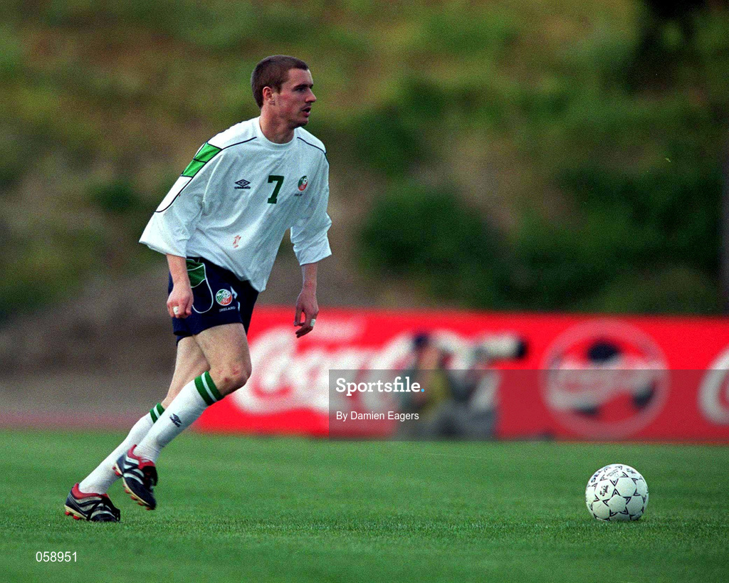 23 March 2001; Colin Healy of Republic of Ireland during the UEFA European U21 Championship Qualification Group 2 game between Cyprus and Republic of Ireland at the GSZ Stadium in Larnaca, Cyprus. Photo by Damien Eagers/Sportsfile