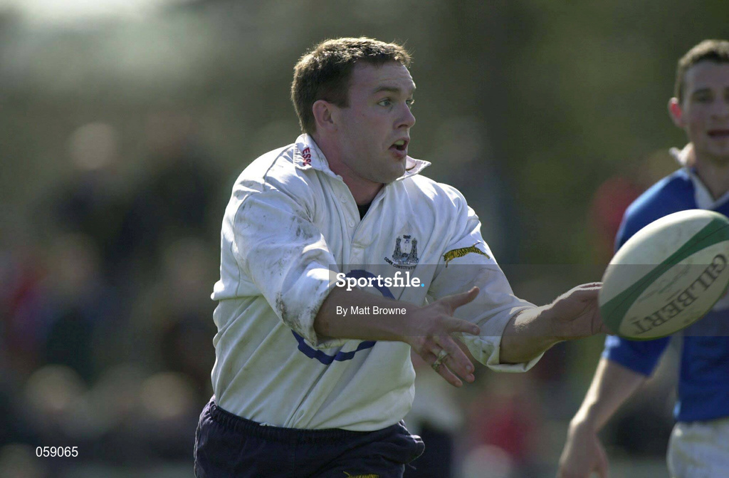 31 March 2001; John Kelly of Cork Constitution during the AIB All-Ireland League Division 1 match between Cork Constitution RFC and St Mary's RFC at Temple Hill in Cork. Photo by Matt Browne/Sportsfile