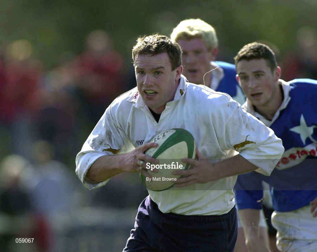 31 March 2001; John Kelly of Cork Constitution during the AIB All-Ireland League Division 1 match between Cork Constitution RFC and St Mary's RFC at Temple Hill in Cork. Photo by Matt Browne/Sportsfile