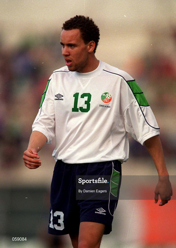23 March 2001; Liam George of Republic of Ireland during the UEFA European U21 Championship Qualification Group 2 game between Cyprus and Republic of Ireland at the GSZ Stadium in Larnaca, Cyprus. Photo by Damien Eagers/Sportsfile
