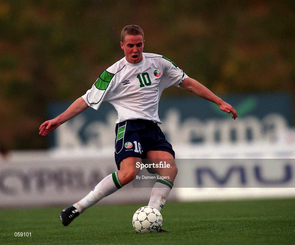 23 March 2001; Barry Quinn of Republic of Ireland during the UEFA European U21 Championship Qualification Group 2 game between Cyprus and Republic of Ireland at the GSZ Stadium in Larnaca, Cyprus. Photo by Damien Eagers/Sportsfile