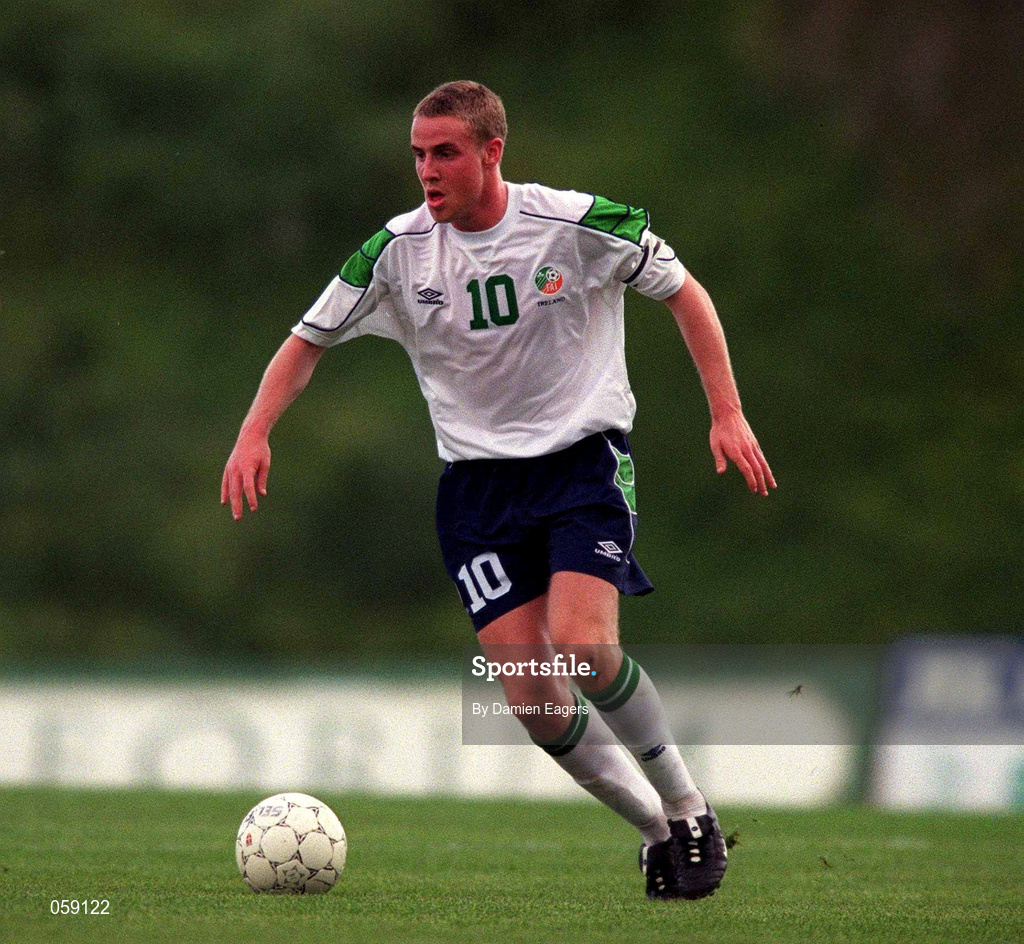 23 March 2001; Barry Quinn of Republic of Ireland during the UEFA European U21 Championship Qualification Group 2 game between Cyprus and Republic of Ireland at the GSZ Stadium in Larnaca, Cyprus. Photo by Damien Eagers/Sportsfile