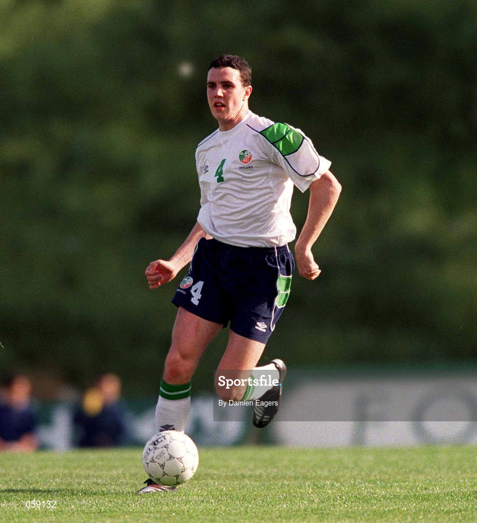 23 March 2001; John O'Shea of Republic of Ireland during the UEFA European U21 Championship Qualification Group 2 game between Cyprus and Republic of Ireland at the GSZ Stadium in Larnaca, Cyprus. Photo by Damien Eagers/Sportsfile