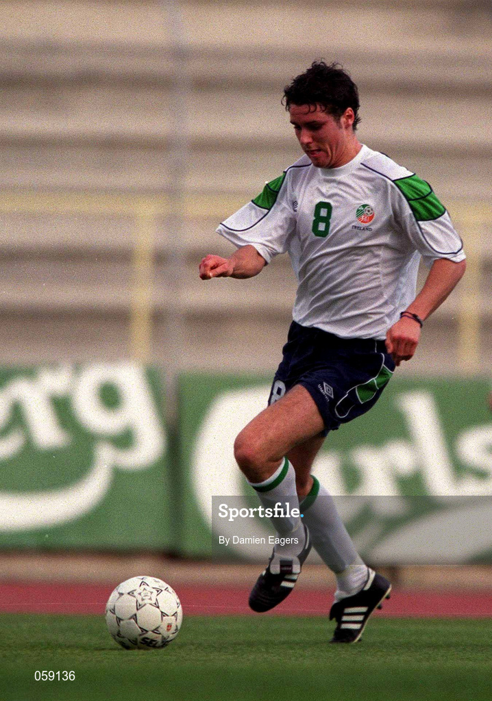 23 March 2001; Michael Reddy of Republic of Ireland during the UEFA European U21 Championship Qualification Group 2 game between Cyprus and Republic of Ireland at the GSZ Stadium in Larnaca, Cyprus. Photo by Damien Eagers/Sportsfile