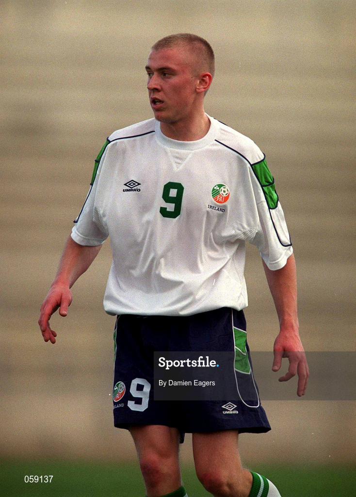 23 March 2001; Richie Foran of Republic of Ireland during the UEFA European U21 Championship Qualification Group 2 game between Cyprus and Republic of Ireland at the GSZ Stadium in Larnaca, Cyprus. Photo by Damien Eagers/Sportsfile