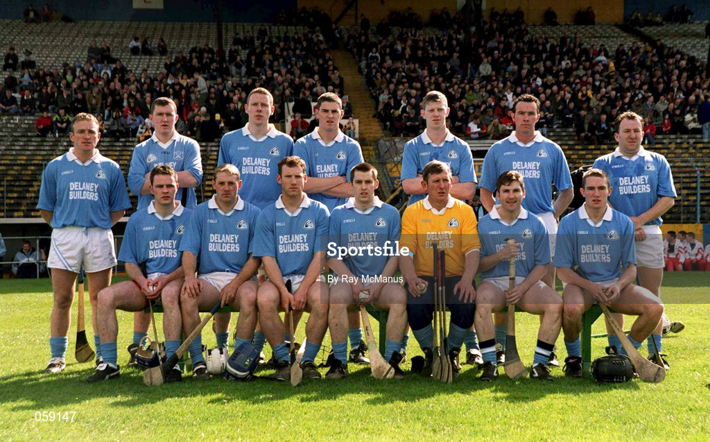 31 March 2001; The Graigue Ballycallan squad before the AIB All-Ireland Senior Club Hurling Championship Semi-Final Replay match between Graigue Ballycallan and Sixmilebridge at Semple Stadium in Thurles, Tipperary. Photo by Ray McManus/Sportsfile