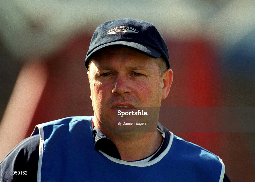 31 March 2001; Sixmilebridge manager Paddy Meehan during the AIB All-Ireland Senior Club Hurling Championship Semi-Final Replay match between Graigue Ballycallan and Sixmilebridge at Semple Stadium in Thurles, Tipperary. Photo by Damien Eagers/Sportsfile