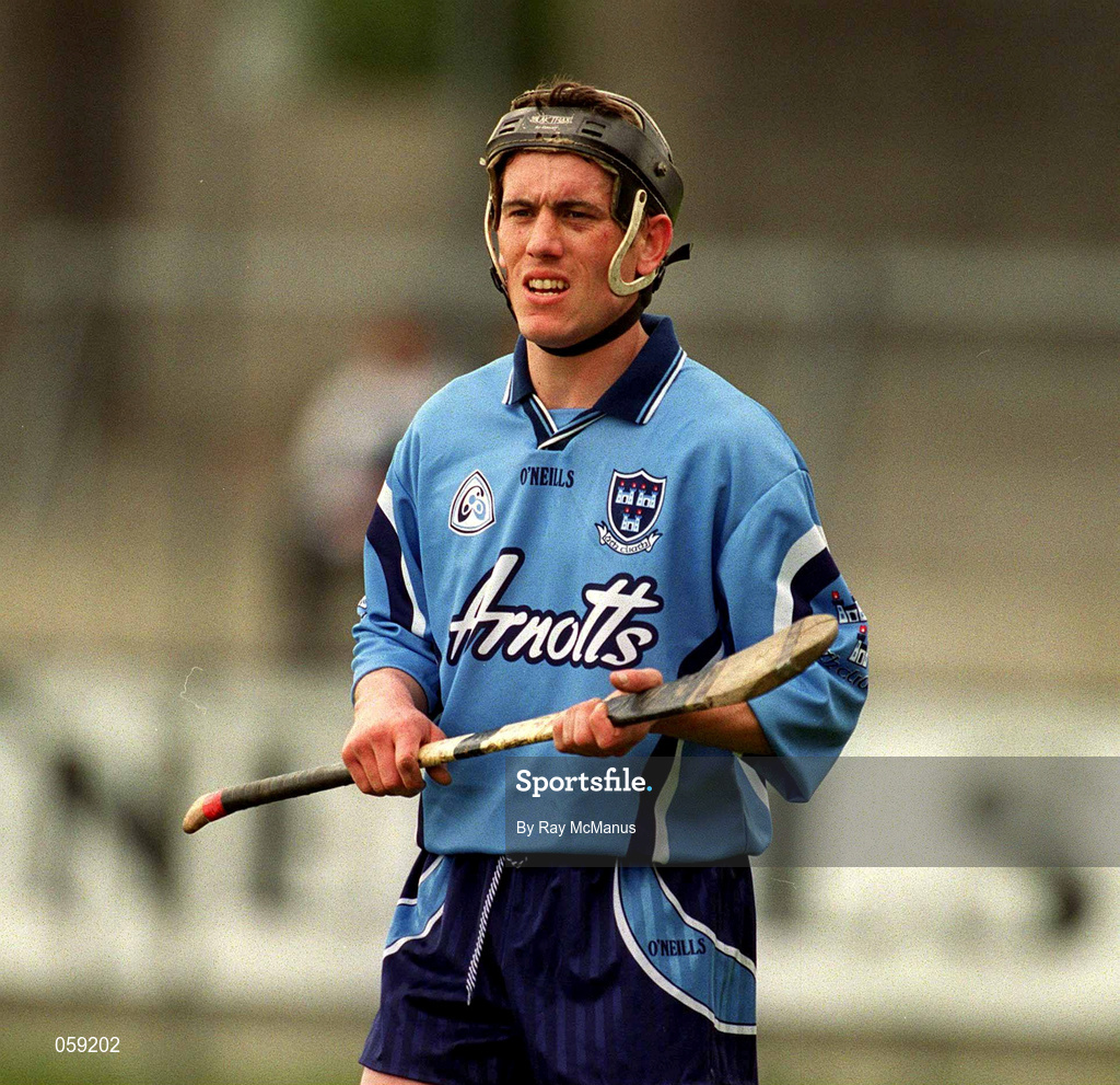 1 April 2001; Ger Ennis of Dublin during the Allianz National Hurling League Division 1A match between Dublin and Clare at Parnell Park in Dublin. Photo by Ray McManus/Sportsfile